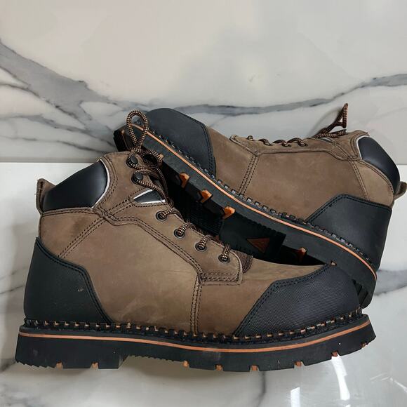 Ridgecut RCT002TS Toughwear Leather Steel Toe Waterproof Work Boots Size 10 - Picture 7 of 9